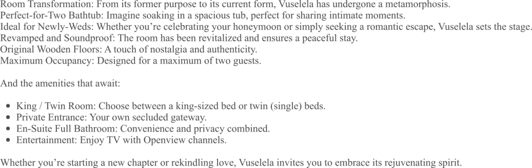 Vuselela, a name that signifies “reborn” or “re-awakening
